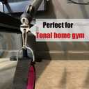 1Pair Tonal T Lock Adapter with Snap Hooks, Stainless Steel Accessories for Tonal Gym Machine