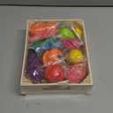 32 Pcs Wooden Play Food Sets for Kids Kitchen Accessories, Montessori Educational Toys Food, Pretend Play Food for Toddlers, Velcro Fruits and Vegetables Cutting Set for Kids Boys Girls