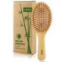 MRD Hair brush, Natural Bamboo Paddle Detangling Hairbrush, Massage Scalp Thick/Thin/Curly/Dry Hair For Women & Men