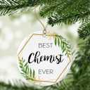 Chemist Christmas Ornament - Christmas Ornament Gift for Chemist - World's Best Chemist - Best Chemist Ever - Chemist Gifts Printed on One Side