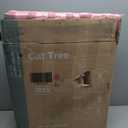 Cat Tree 54 Inch, Multi-Level Cat Tower with Condo, Perches, Sisal Scratching Posts and Climbing Ladder, Pet Play Toy Balls House for Indoor Cats, Pink