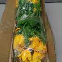 ZEYGLXC 8 Pack Artificial Sunflowers Bouquets with Stems for Wedding Bridal Shower Table Birthday Indoor Outdoor, Fake Faux Sunflowers Bulk with 4 Big Sunflowers Heads 9 Small Sunflowers Heads