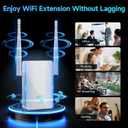 2026 WiFi Extender Signal Booster, New Gen Internet Booster for Home, 4X Faster, Covers up to 16,899 sq.ft, Wi-Fi Repeater with Ethernet Port, Wireless Long Range Amplifier, Easy Setup (White)