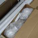 White Curtain Rods for Windows 18 to 60 Inch,1 Inch Adjustable Heavy Duty Decorative Mosaic Colourful Ball Curtain Rod,Telescoping Window Curtain Rod for Bedroom,White Drapery Rods 18-60"