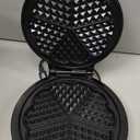 Mueller Heart 5 Waffle Maker, Waffle Iron, Adjustable Browning Control & Nonstick, Cool Touch Handle, Easy to Clean, Small Kitchen Appliances