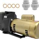 W3SP2610X15 3HP Pool Pump 115/230V Compatible with Hayward Super Pump SP2610X15, Single Speed Pool Pump for Above and InGround Pools or Spas, with 2" Inlet High Flo w/Slip-On Fitting