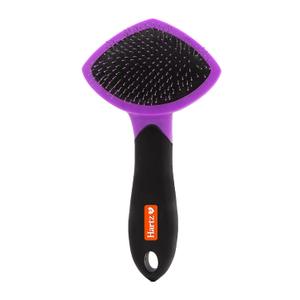 Hartz Groomer's Best Small Slicker Brush for Cats and Small Dogs, Black/Violet, 1 Count