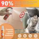 KPOAPERA Cat Deterrent Spray - Indoor Effective Cat Deterrent to Keep Cats Away, Stop Cat Urination and Scratching - Training Aid for Furniture, Sofas, Rugs, Curtains (Yellow, 2)