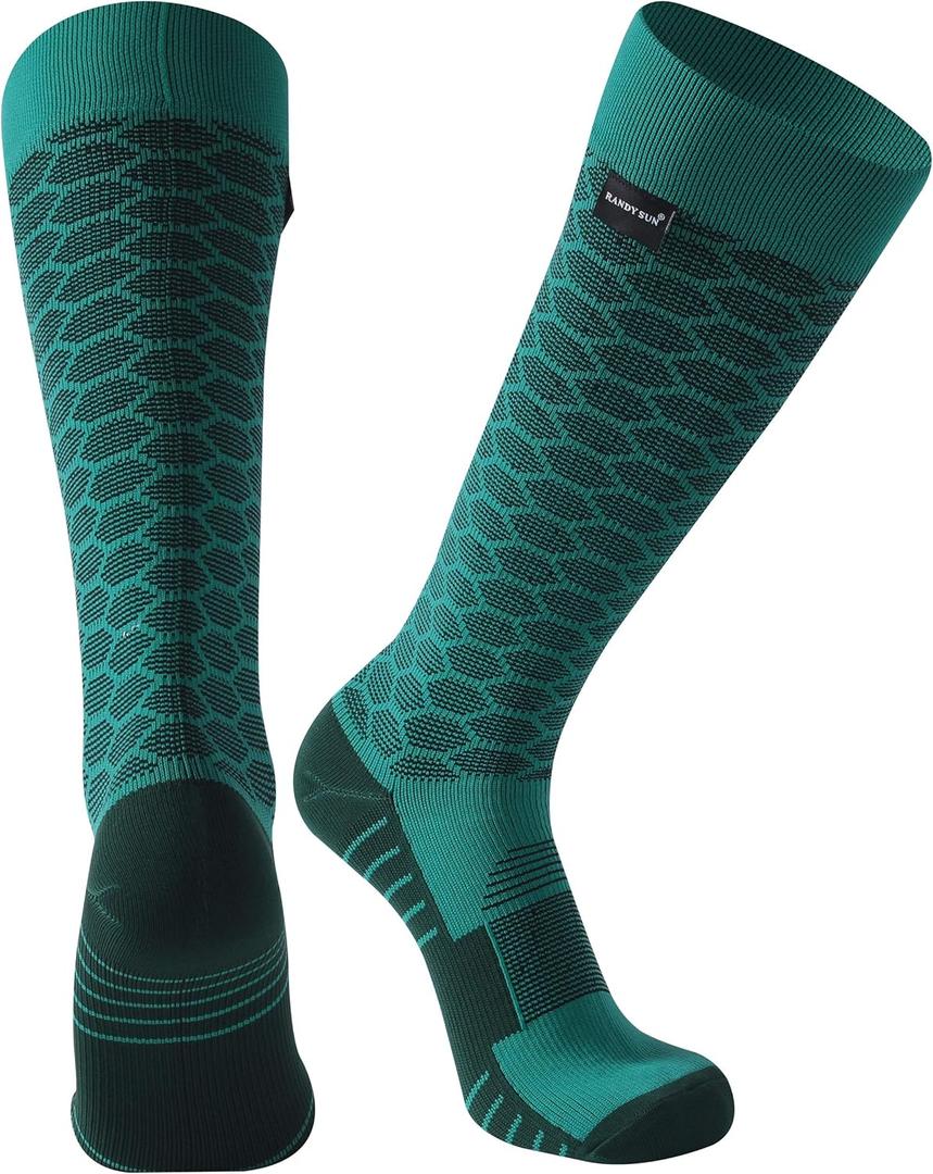 RANDY SUN Waterproof Skiing Socks, [SGS Certified] Unisex Knee High Breathable Hiking Trekking Sock 1 Pair (Small)