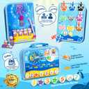 Busy Board Montessori Toys for Toddlers 1-3 Busy Book Sensory Toys for Girls Boys,Airplane Travel Activity Book Toy for 1 2 3 Year Old Birthday Gift,Fine Educational Preschool Learning Toy