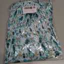 RONGTAI Womens Jumpsuit Casual Loose Overalls One Piece Long Sleeve Floral Printed Wide Leg Pant Rompers With Pockets (Blue, S)