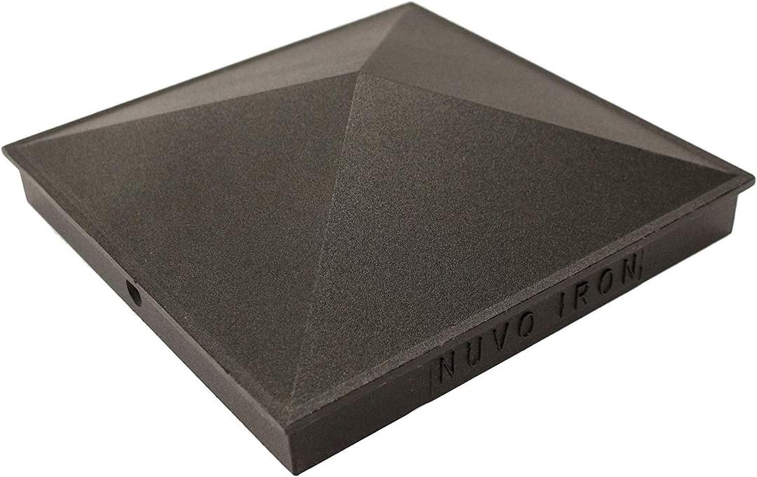 Nuvo Iron PCP16 8" x 8" Pyramid Post Black Cap