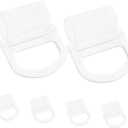 Cabilock 6Pcs Transparent Roller Shade Pull Handles for Cordless Window Blinds Easy Install Plastic Pulling Handles for Home and Rv Window Treatments