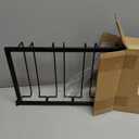 AUHOKY 2Pcs Adjustable Under Cabinet Stemware Metal Glass Holder, Hanging Drink Cooler Glass Storage Hanger Organizer for Shelf Kitchen Bar Decor(4 Rows, Black)