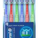 Oral-B Healthy Clean Toothbrushes, Medium Bristles, 6 Count (Assorted Colors)