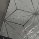 FloorPops FP2481 Kikko Peel Stick Floor Tiles, White & Off-White