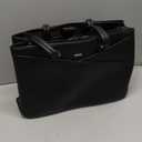 LOVEVOOK Laptop Tote Bag for Women 15.6 Inch Waterproof Leather Computer Bags Business Office Work Briefcase Black