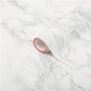 Self Adhesive Decor Vinyl Film Grey Marble 26.57x6.56ft