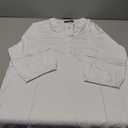 LA BAIESO 3/4 Length Sleeve Womens Tops Dressy Casual Blouses for Women 2025 Henley V Neck Shirts Loose Fit Tunic Tops Size M