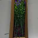 Hananona 12 Pcs Artificial Flowers Outdoor, Faux Artificial Plants UV Resistant Plastic Flower Bulk for Hanging Planter Porch Window Home Wedding Fall Summer Decor (12, Fuchsia, Purple, Yellow, Green)