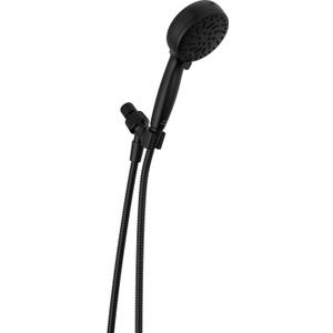 Delta Faucet ProClean Matte Black Shower Head with Handheld, Showerhead with High Pressure Spray, Handheld Shower Head, 6 Spray Settings, Matte Black 75740BL