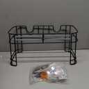 Waymind 1 Gallon Glass Drink Dispensers, 2 Pack Clear Beverage Dispenser with Stand and Spigot for Parties, Drink Dispenser with Ice Core and Sticker for BBQ, Picnic, Lemonade Dispenser