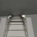 Folding Shower Seat and Bench Wall Mounted, Shower Chair Foldable, Shower Stool Collapsible for Inside Shower Bathroom Bathtub Small Space, 350lb Capacity, Plastic Wood (White)