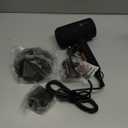 slopehill Professional Ionic Hair Dryer, Powerful 1800W Fast Drying Low Noise Blow Dryer with 2 Concentrator Nozzle 1 Diffuser Attachments for Home Salon Travel (Black)