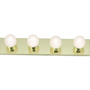 Nuvo Lighting SF77/189 Transitional Four Light Vanity in Brass-Polished/Cast finish