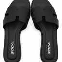 Soda Casual Sandals, Black Size 9