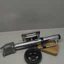 Upgraded Spoke Wheel Trailer Jack, 10" Vertical Movement, 1500 lbs, for RV, Boat, Trailer and More, Black, Silver