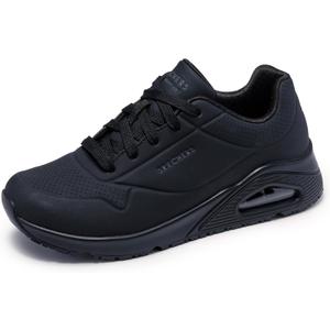 Skechers Women's Uno Slip Resistant Food Service Shoe (6, Black)