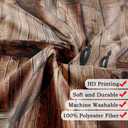 Rustic Barn Door Shower Curtain for Bathroom, Retro Countryside Wood Board Bathroom Decor Curtain Sets,Art Vintage Famhouse Western Bath Curtains RV Shower Curtains with Hooks 60X70IN