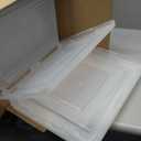 IRIS USA File Box, Plastic File Organizer with Lids for Letter/Legal File, Portable Document Box For Moving, Storage Bin with Durable and Secure Lid, Stackable Nestable BPA-Free, Clear 35 Qt. 4 Pack