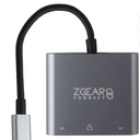 ZGear USB C to HDMI Video Cable +  ZGEAR Connect 3-Port (USB A, USB C, HDMI) USB Data Hub and Adapter