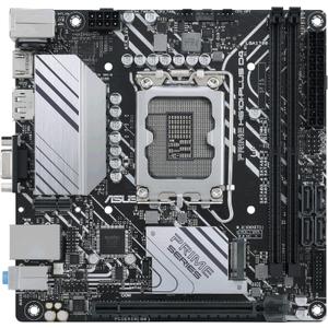 ASUS PRIME H610I-PLUS D4 LGA 1700(Intel 12th Gen&Intel vPro)mini ITX Motherboard(PCIe 4.0,DDR4,USB 3.2 Gen 1 Type-A,1Gb Lan,DP/HDMI/D-Sub,V-M.2(Key E),Q-LED,Mono-out header with amp IC,SPI TPM header)