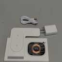 3 in 1 Foldable Charging Station for Apple Products,Wireless Charger for iPhone 17 16 15 14 13 12 Pro Max,Travel Dock Adapter&Light for iWatch Series 11 10 9 Ultra 3/2 SE 3/2,for AirPods 4 3 2 Pro 3/2 (White)