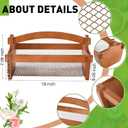 Teenyyou Garden Harvest Basket Mesh Storage with Handle Versatile Gardening Fruits Vegetables Gathering Basket Garden Supply Gardener Gift Spring for Washing Holding(Brown,19in)