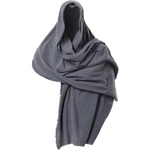 GRACEART Post Apocalyptic Shawl Scarf Shaman Cowl Medieval Costume Sash (05-urban Dark Grey)
