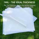 24X24 Inch 7mil Blank PET Laser Cutting Stencil Plastic Sheets (10 Pack), Food-Safe Mylar Template Material for Crafting, Template Material for Cutting Machines, Cricut Venture, Laser Cutting