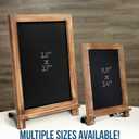 Rustic Torched Tabletop Chalkboard Sign/Hanging Magnetic Wall Chalkboard/Small Countertop Chalkboard Easel/Kitchen Countertop Memo Board / 12" x 17" in. Weddings, Birthdays, Baby Announcements