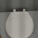 Mayfair Aurora Slow Close Toilet Seat, Easy Clean Hinges and Adjustable Perfect Fit Plastic Seat, Made in USA, Round, Biscuit