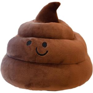 Lovely Plush Simulation Poop, Spoof Gifts, 3D Funny Decoration Pillow (10in, Brown)
