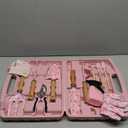 12-Piece Womens Gardening Tools Gift Set, Rust-Proof & Heavy-Duty Garden Tools with Durable Carrying Case, Fashionable & Thoughtful Gardening Gifts for Women&Men (Pink)