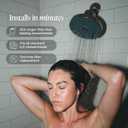 Cold Life Filtered Shower Head for Hard Water - Recommended by Gary Brecka - Wide-Face High-Pressure Shower Head with Filter - Multi-Stage Filtration for Skin & Hair, 99% Chlorine Reduction, Chrome