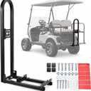 HOWBOW Universal Rear Seat Grab Bar for Golf Cart Fit Yamaha EZGO Club Car | Updated Thicken Tubing Golf Cart Seat Safety Handlerail, Heavy Duty Golf Bag Support Frame, with Reflective Stickers