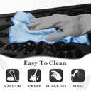 Black Leaves Outdoor Indoor Entrance Doormats, Absorbent Durable Heavy Duty Welcome Front Door Mat,Thick Natural Rubber Back,Easy Clean Entryway Mat 17x30 Inch, Low Profile