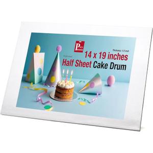 White Half Sheet Cake Board, 19 x 14 Inch, 1/2 Inch Thick