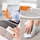 3 x 50 Pack Extra Thick Multi-Purpose Melamine Sponge,Magic Sponge Eraser,Household Extra Large Melamine Cleaning Pads No Scratches Cleaning Sponge,Floo,Bathroom,Kitchen (White)