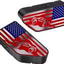 Bed Rail Stake Pocket Covers for GMC Chevy Silverado/GMC Sierra 1500(2019-2024 2025 2026), GMC Sierra 3500HD(2020 2021 2022 2023)/2500, Truck Caps Rear Holes Plugs Covers (Car(Red/Blue))